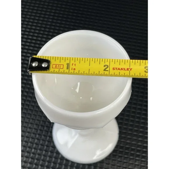 Milk Glass Fenton Hobnail‎ Candy Dish, Reticulated Plate & Goblet Set Of 3 - Picture 10 of 11